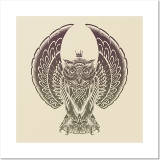 Owl Wings Posters and Art